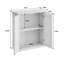 Armoire murale en rotin tissé pour salle de bain, cabinet de rangement de toilette avec portes et tablettes