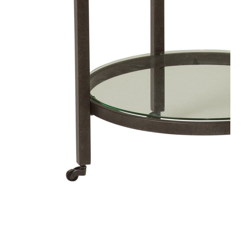 Deena Marble Top End Table