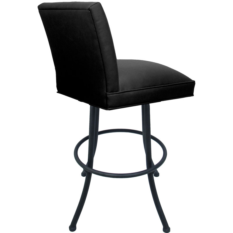Vinyl, Black Seat/Gray Frame, Counter Stool (26” Seat Height)