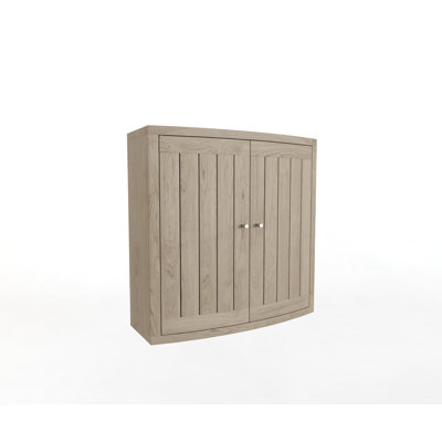 Manada Solid Wood Wall Bathroom Cabinet
