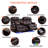 Power Reclining Sofa With Heat And Massage, Bluetooth Speakers And LED Lights, 3 Seater Dual Recliner Sofa With USB Ports And Cup Holders-1760182131