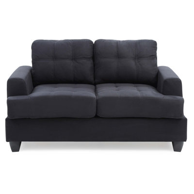 Cozy Transitional Loveseat For Two