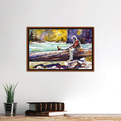 «Fishing Time», reproduction d'art encadrée