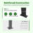 10'W X 8'D  Manual Slope Patio Awning In Black