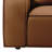 Cramer 93" Modern Leather Sofa In Anthracite Gray Or Ochre With Track Arms-1100124043