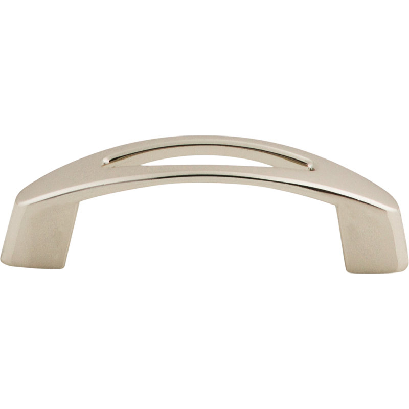 Verona Bar Pull, Polished Nickel, 3" Center to Center