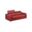 Genuine Leather 2 Seater Sofa Bed with Mattress with Adjustable Headrests Venezia-294613878