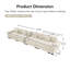 Canapé modulaire surdimensionné de 170 po Cloud-1203720882-1203720895