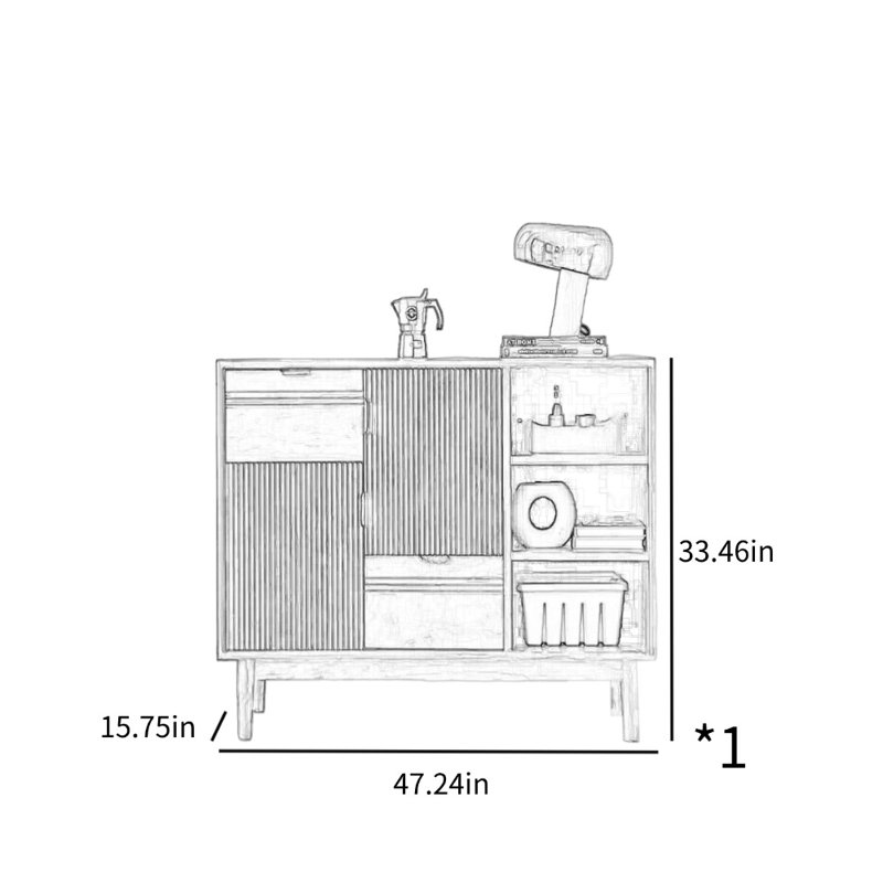 Armoire d'appoint à deux portes