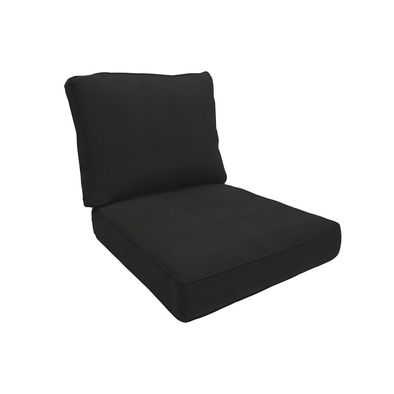 Coussin de siège / dossier d'extérieur Eddie Bauer, H 5 po x l 23 po x P 24 po, Tissage uni ardoise coulée Sunbrella®
