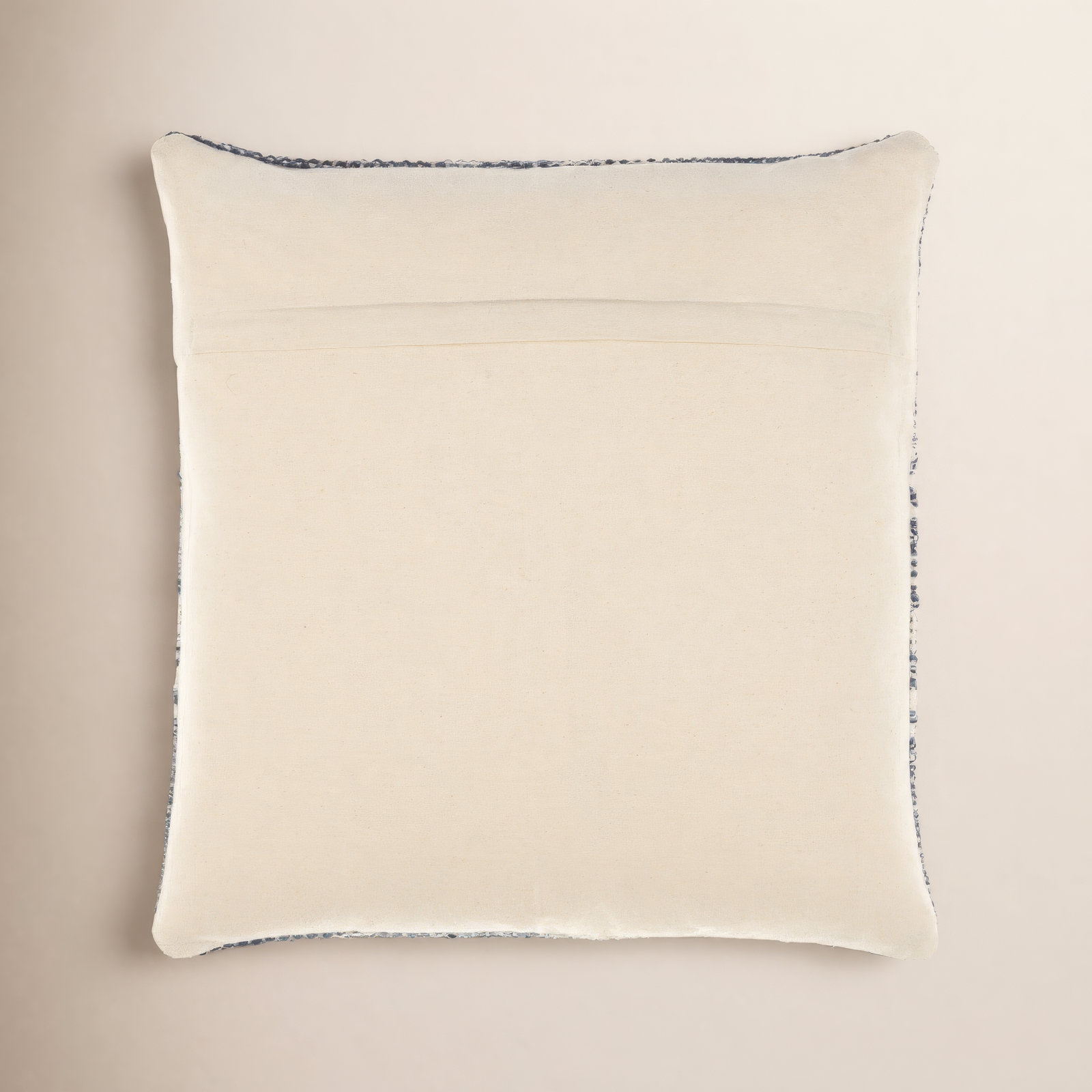 Julian Geometric Cotton Throw Pillow, Navy, Polyester/Polyfill, 18" x 18"