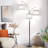 Arc Floor Lamps, Dimmable Modern Tall Standing Lamp, 3 Led Bulbs Included-1104045464-1104045471