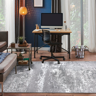 Tapis gris foncé / blanc Willington
