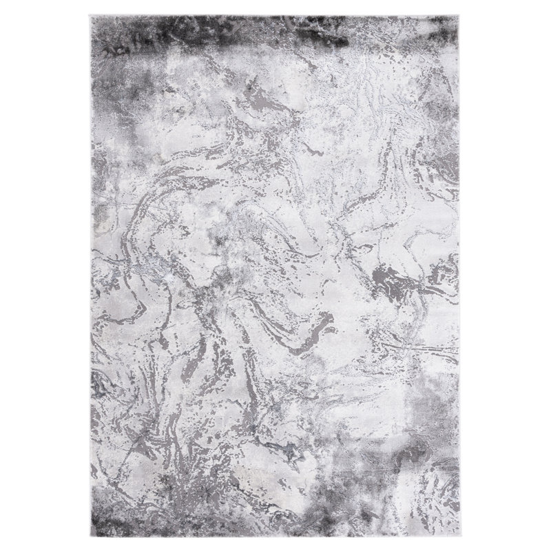 Carolien Performance Abstract Rug, Rectangle 6'7" x 9'