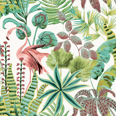Flamingo Daydream Peel and Stick Wallpaper