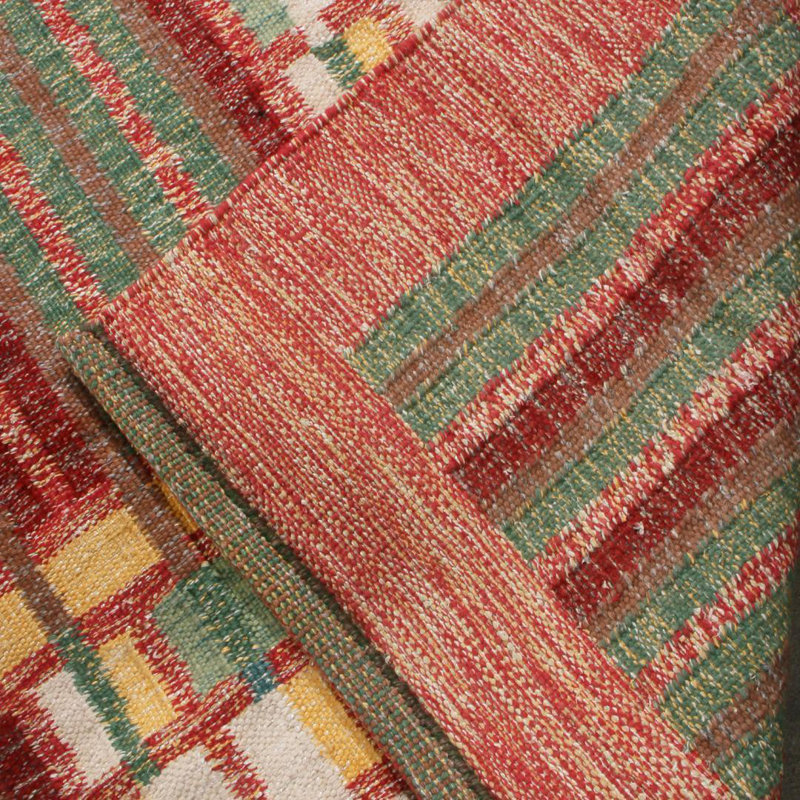 Hand Knotted Wool Geometric Area Rug, Rectangle 13' x 19'