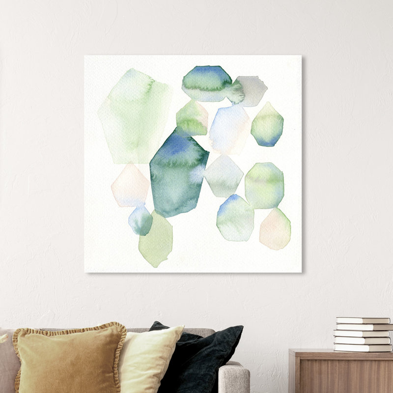 «Sea Glass Eyes», peinture sur toile, H 40 po x l 40 po x P 1,5 po