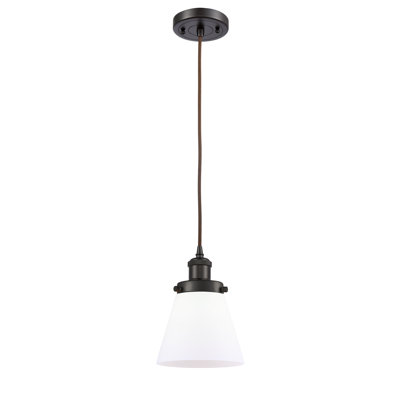 Luminaire suspendu conique à 1 lumière Wilmoth