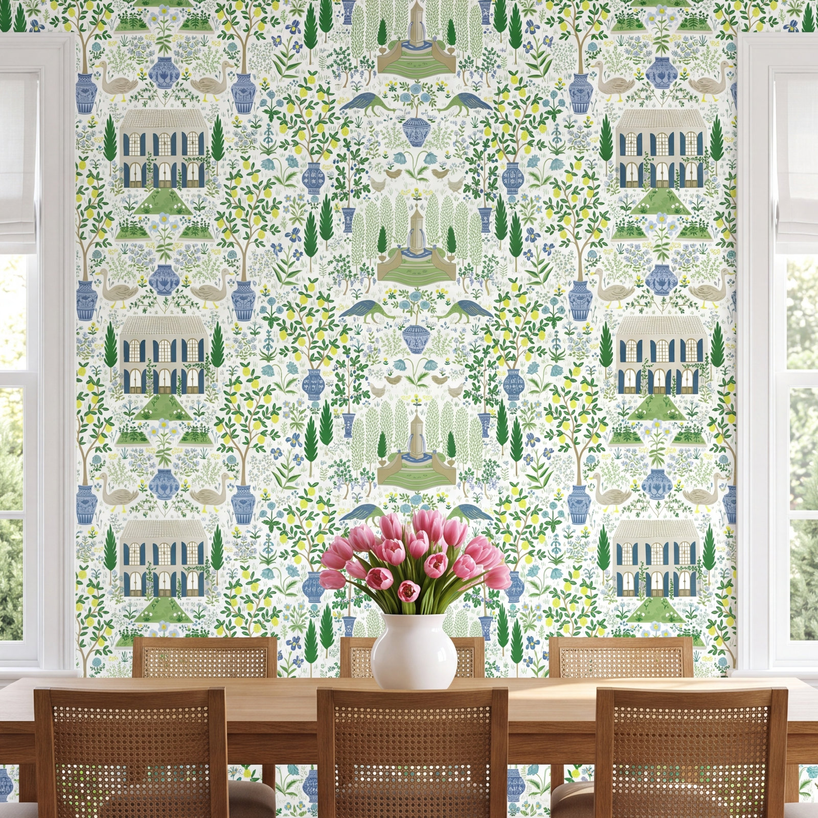 Camont Wallpaper Roll, Blue/Green