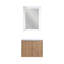 Armoire de salle de bain avec lavabo, portes à fermeture en douceur, fixation flottante, 24 po pour petite salle de bain, 24 po x 18 po (emballage KD)-198527630