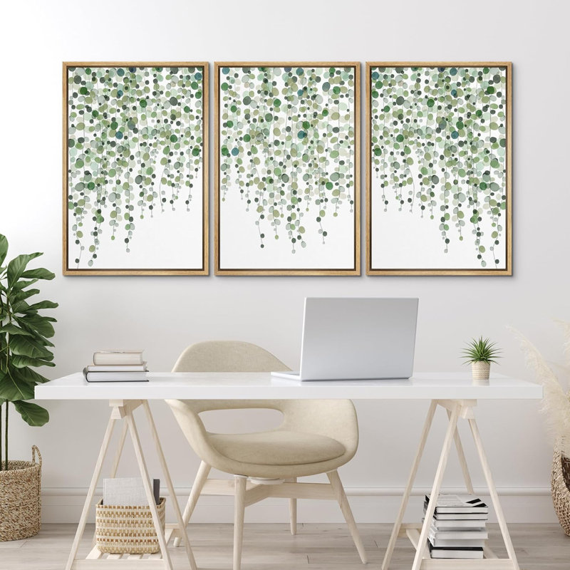 "Abstract Botanical", "Abstract", H 36 po x l 24 po x P 1,5 po, Naturel