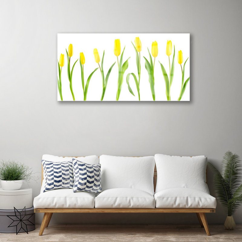 Floral Tulips - Unframed Photograph on Glass