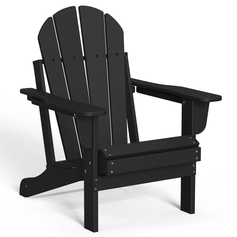 Chaise Adirondack en résine / plastique, Noir