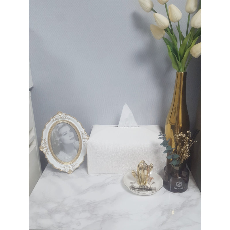 Tulane Glossy Faux Marble Peel & Stick Wallpaper Roll