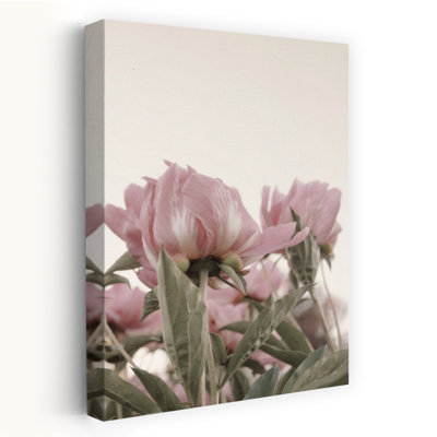Art mural mural romantique romantique avec pivoine romantique nostalgie