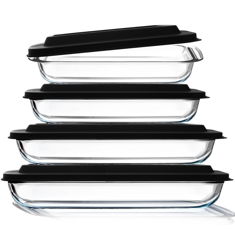 Ivy Bronx Baking Lasagna Pans Set with lid