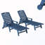 Chaises longues d'extérieur inclinables avec rangement (ensemble de 2)-414458373