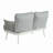Steel Loveseat And Table-2083894305-2083894316