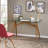 Decameron Desk MID-CENTURY DESIGN: Blending together iconic splayed legs with a stunning wood frame,
