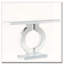 Console moderne en miroir avec base en O