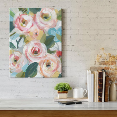 «Daring Blooms» par Carol Robinson, reproduction d'art sur toile tendue