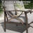 70” All-Weather Metal 3-Seat Patio Sofa, Khaki Frame With Gray Cushions-469253711