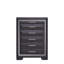 Commode de couleur unie, noir