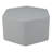 Pro Series Upholstered Hexagon Ottoman 18" Height-101256134
