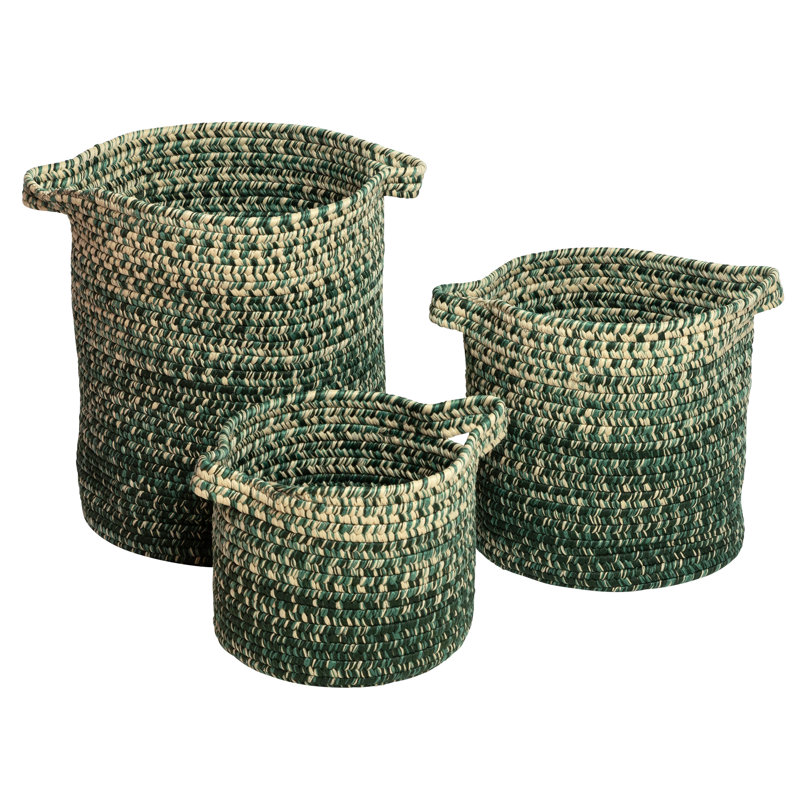 Panier en plastique Monet, H 16 po x l 16 po x P 20 po, Vert