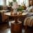 Round Mango Wood Coffee Table – 27.5” Accent Table with Rimmed Top