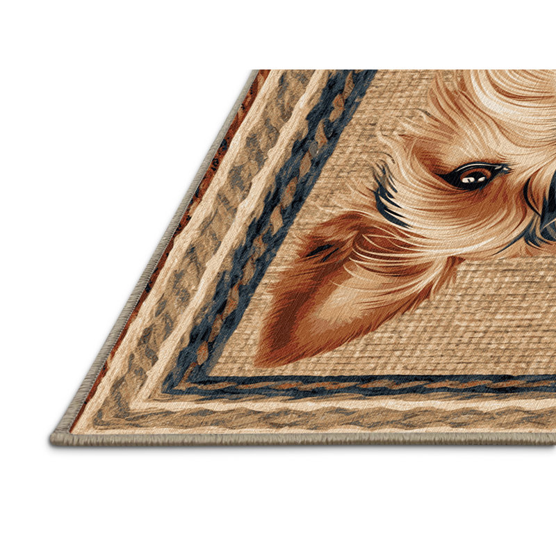  Tapis lavable Norwich Terrier, Rectangulaire 2 pi x 3 pi