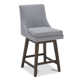 Neri Upholstered Swivel Counter Stool (Set of 3)