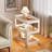 Luxury mobile glass side table