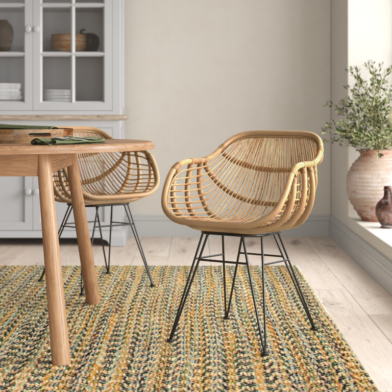 Chantilly 46cm H Side Chair in Black, Brown