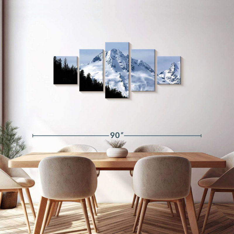 Snowy Whistler Mountain, 30" H x 68" W