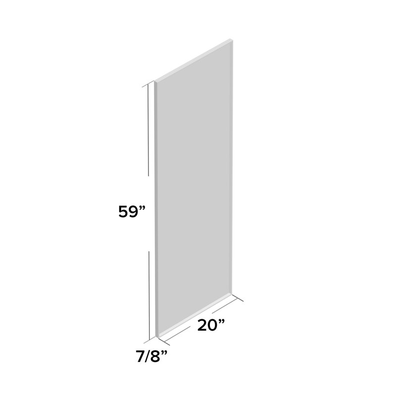 Adhvika Metal Flat Mirror, Silver, 59" x 20"