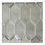 Carreau de mosaïque à miroir hexagonal étiré biseauté 4 po x 8 po (0,22 pi2 / pièce)-118608182