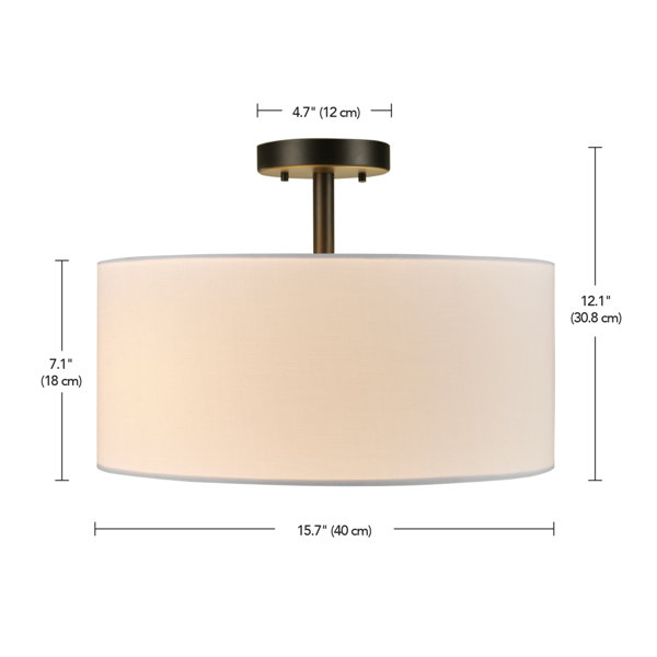 Ebern Designs Raquan Polyester Flush Mount & Reviews | Wayfair