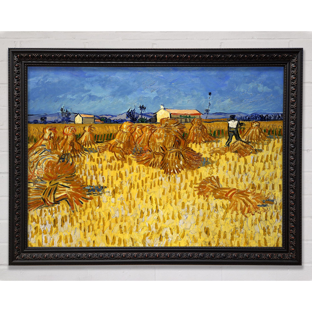 Maisernte in der Provence von Vincent Van Gogh - Einzelne Bilderrahmen Kunstdrucke