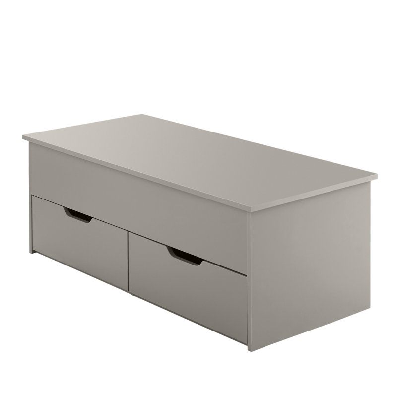 Teremba Lift Top Block Coffee Table with Storage, Grey